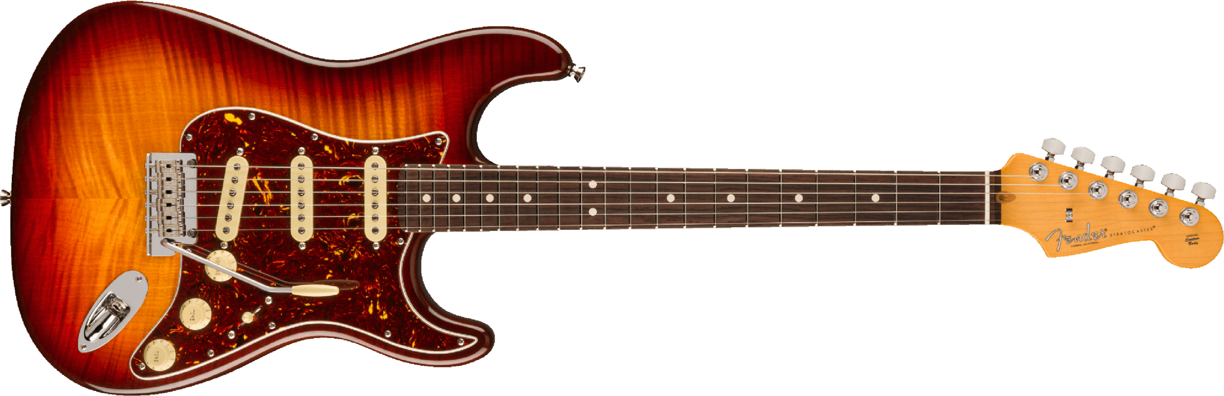 Fender Stratocaster American Pro Ii 70th Anniversary 3s Trem Mn - Comet Burst - Guitare Électrique Forme Str - Main picture