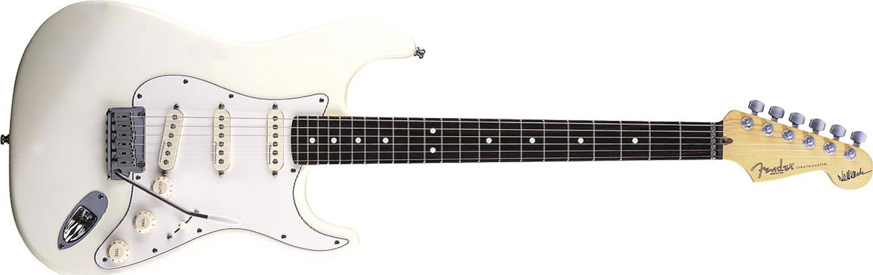 Fender Jeff Beck Strat Usa Signature 3s Trem Rw - Olympic White - Guitare Électrique Forme Str - Main picture