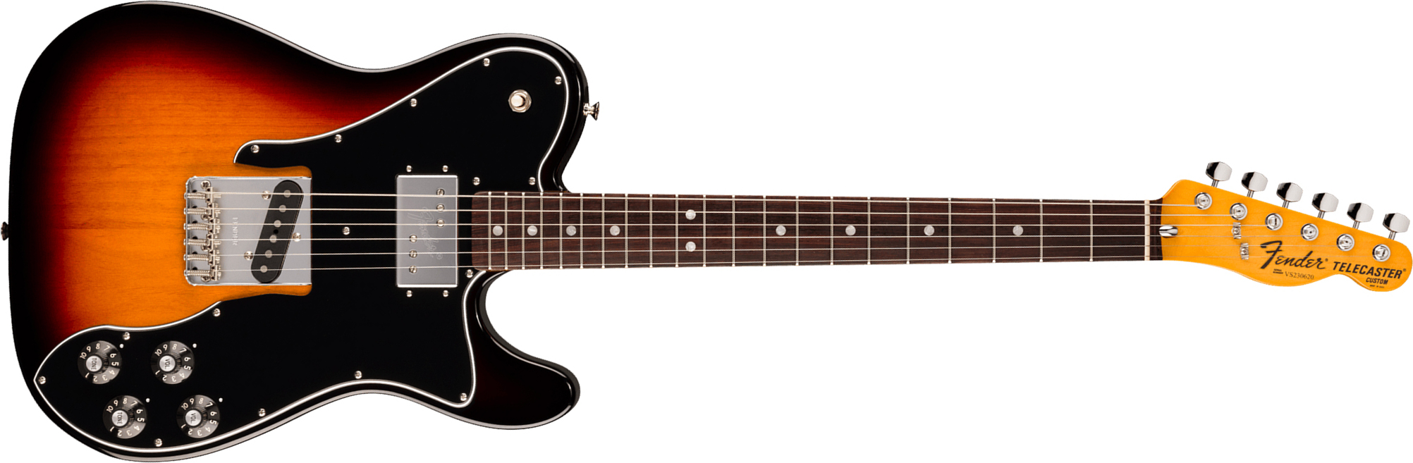 Fender Tele 1977 Custom American Vintage Ii Usa Ht Sh Rw - 3-color Sunburst - Guitare Électrique Forme Tel - Main picture