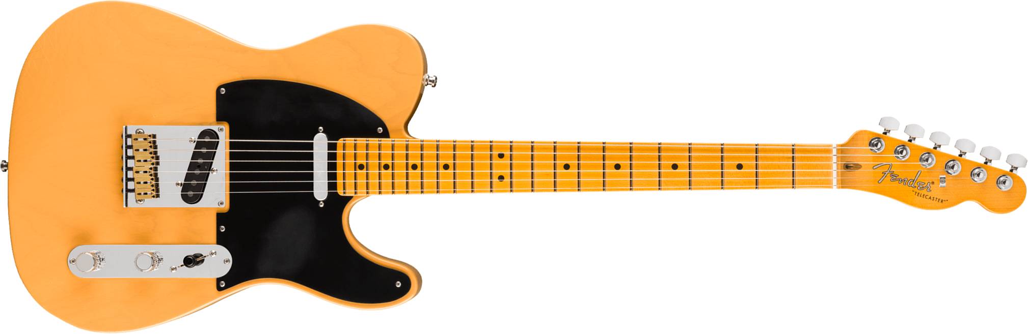 Fender Tele 50s American Ultra Luxe Vintage Usa 2s Ht Mn - Butterscotch Blonde - Guitare Électrique Forme Tel - Main picture