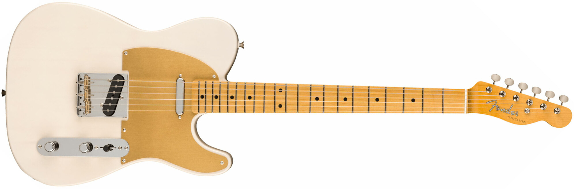 Fender Tele '50s Jv Modified Jap 2s Ht Mn - White Blonde - Guitare Électrique Forme Tel - Main picture