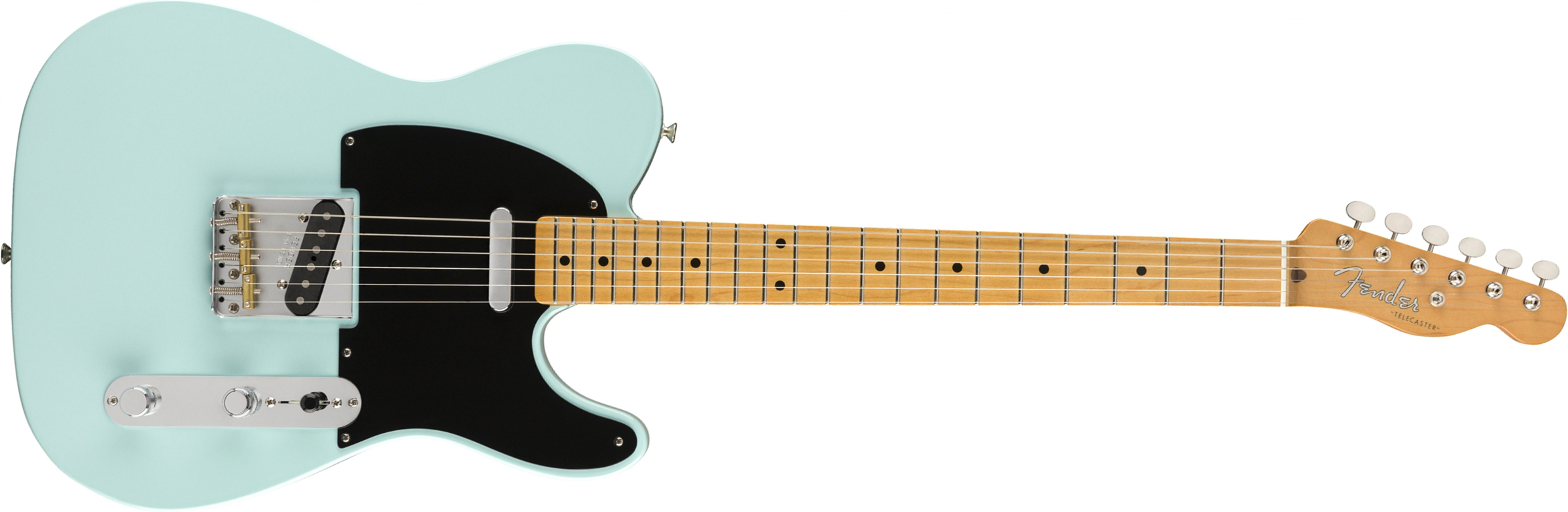 Fender Tele 50s Vintera Modified Mex Mn - Daphne Blue - Guitare Électrique Forme Tel - Main picture