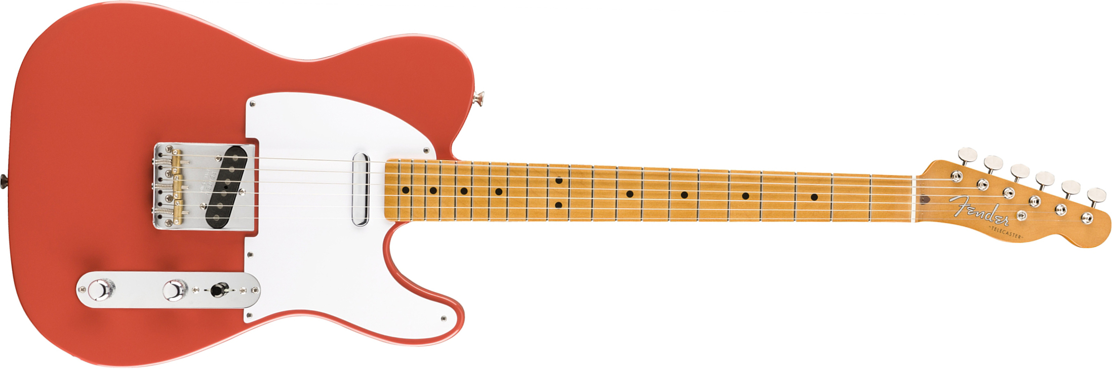 Fender Tele 50s Vintera Vintage Mex Mn - Fiesta Red - Guitare Électrique Forme Tel - Main picture