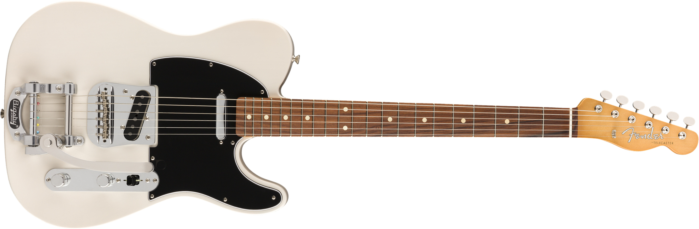 Fender Tele 60s Bigsby Vintera Vintage Mex Pf - White Blonde - Guitare Électrique Forme Tel - Main picture