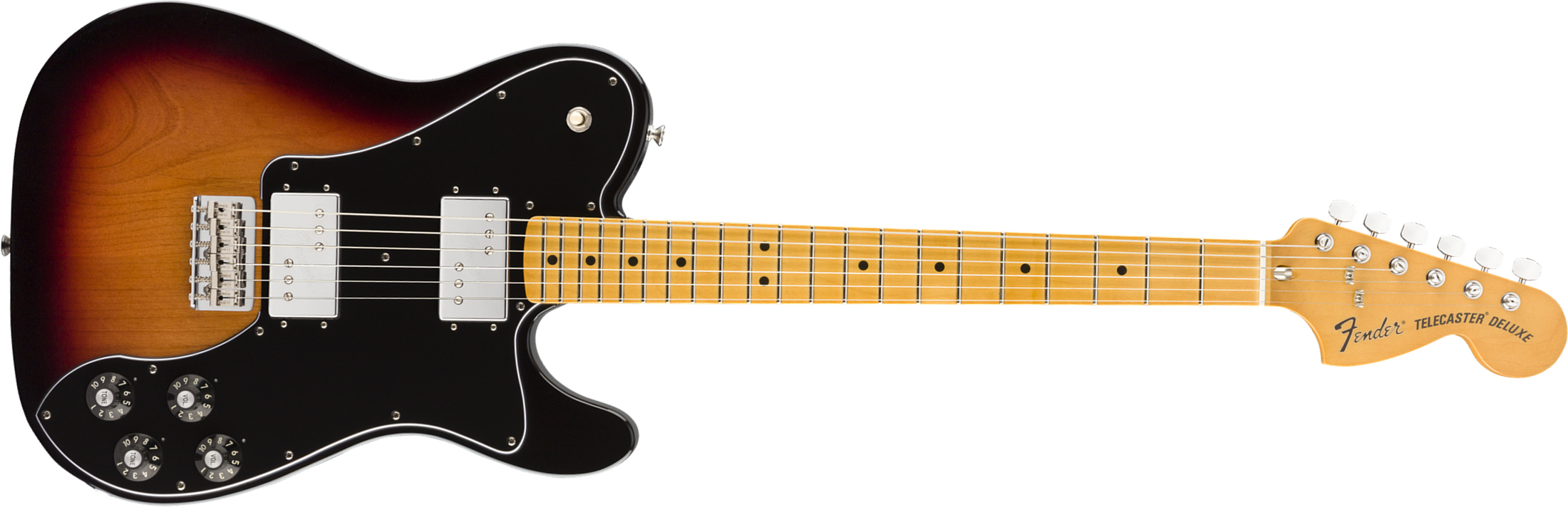 Fender Tele 70s Deluxe Vintera Vintage Mex Mn - 3-color Sunburst - Guitare Électrique Forme Tel - Main picture