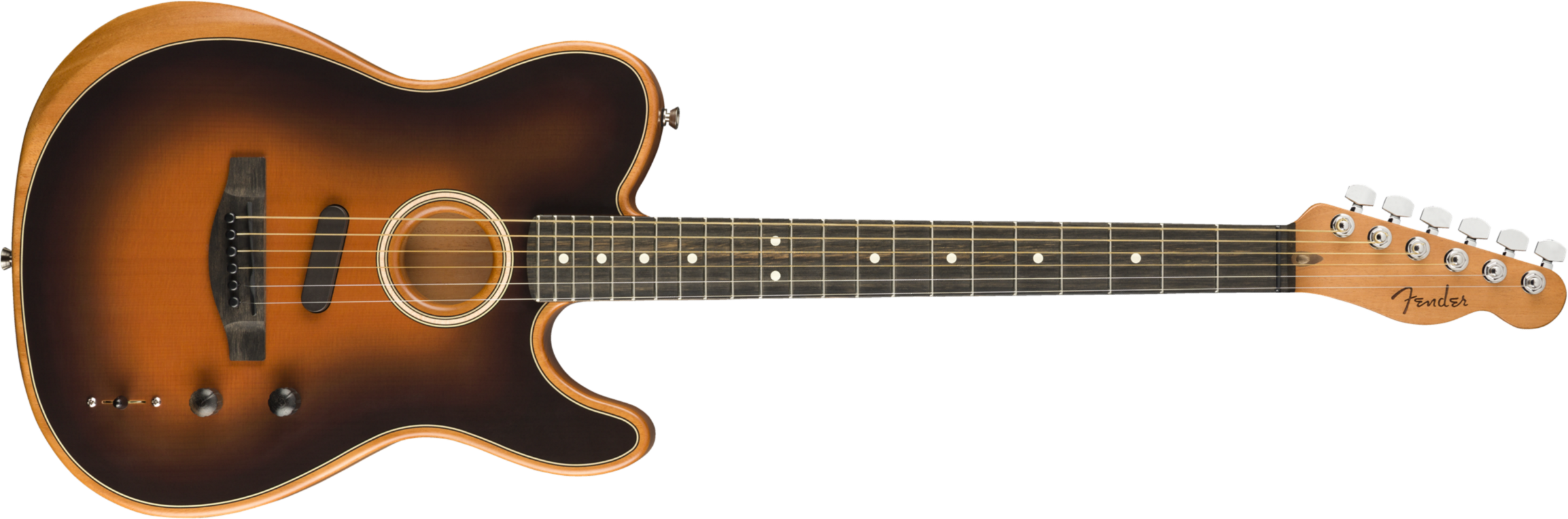 Fender Tele American Acoustasonic Usa Eb - Sunburst - Guitare Acoustique - Main picture