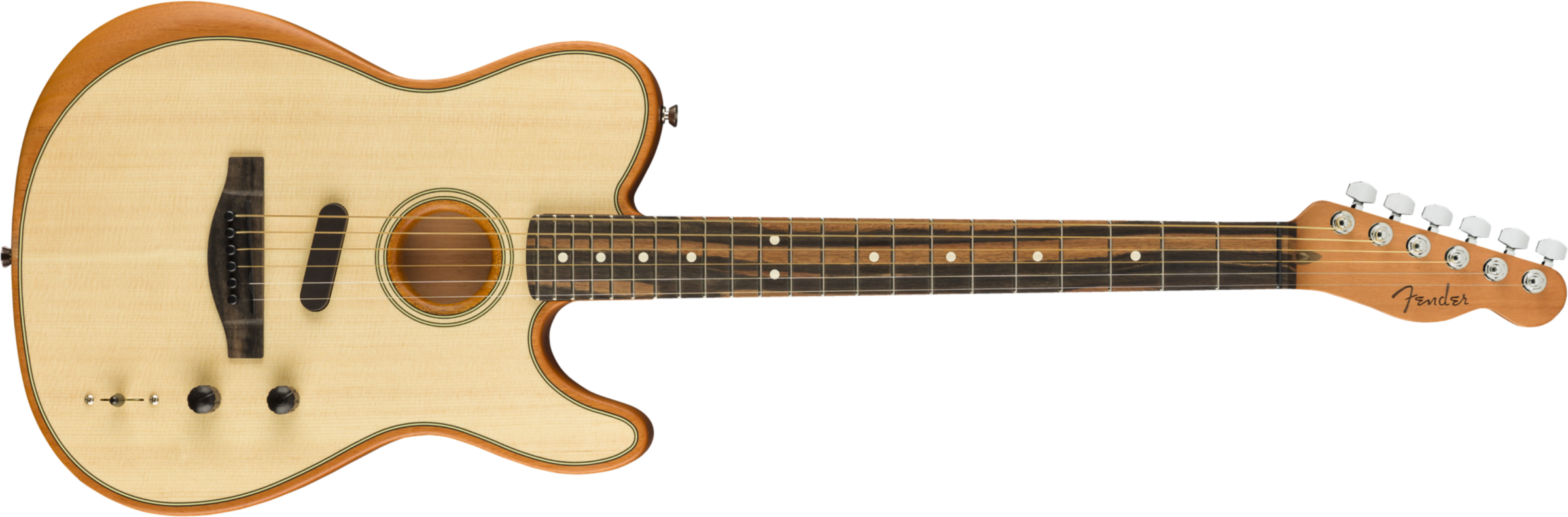 Fender Tele American Acoustasonic Usa Eb - Natural - Guitare Acoustique - Main picture