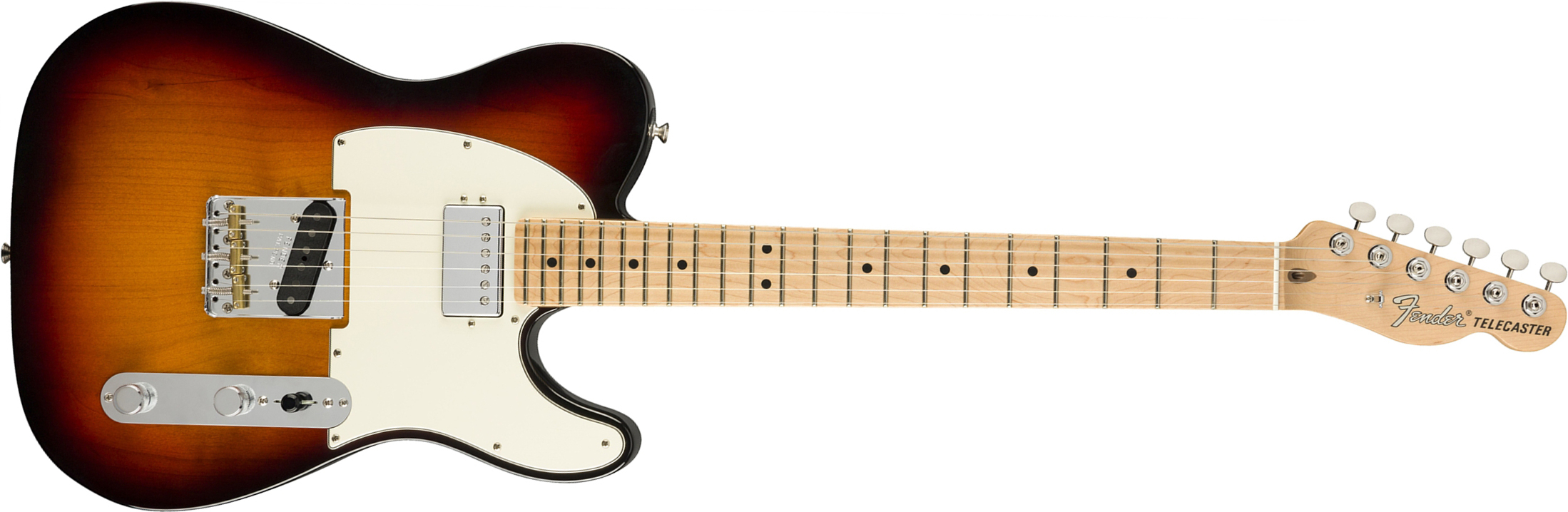 Fender Tele American Performer Hum Usa Sh Mn - 3-color Sunburst - Guitare Électrique Forme Tel - Main picture