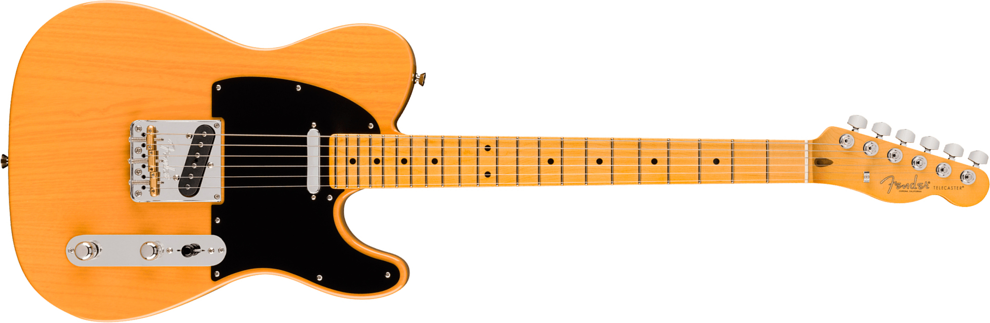 Fender Tele American Pro. Usa  2s Ht Mn - Butterscotch Blonde - Guitare Électrique Forme Tel - Main picture