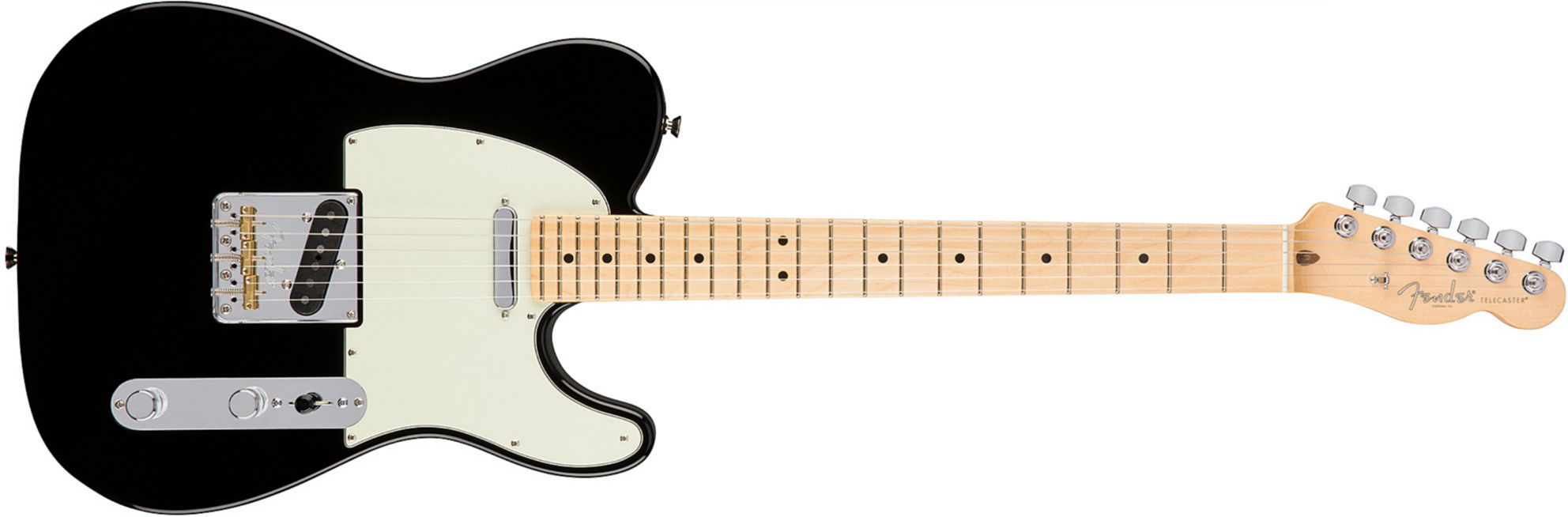 Fender Tele American Professional 2s Usa Mn - Black - Guitare Électrique Forme Tel - Main picture