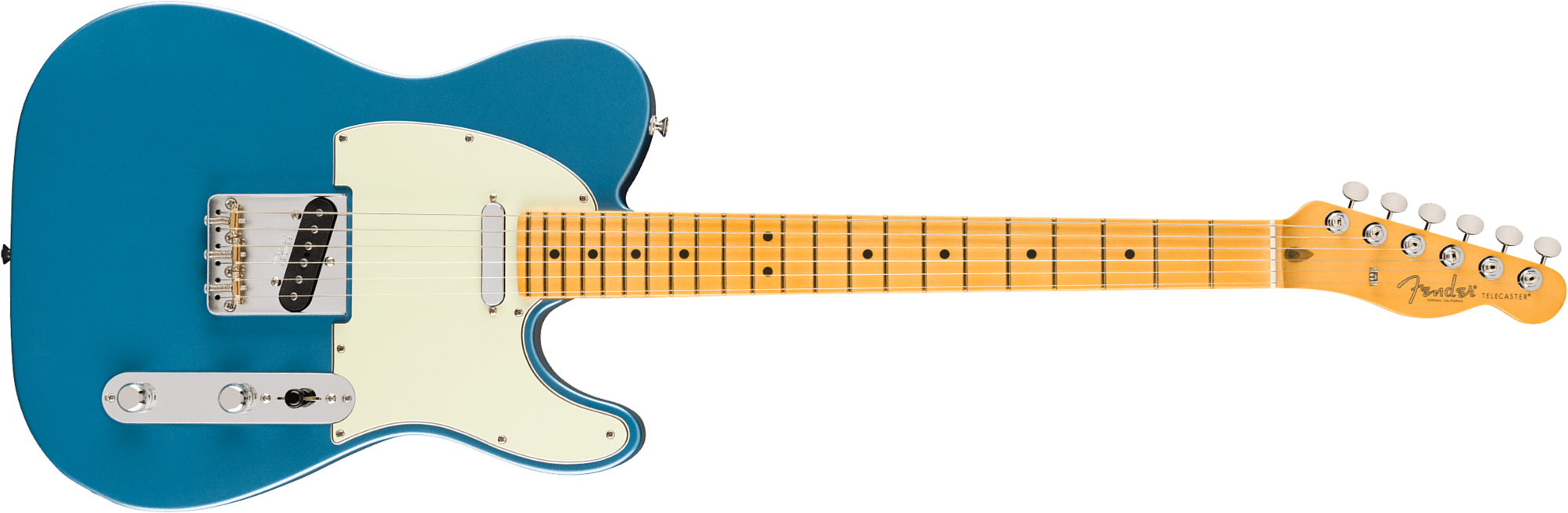 Fender Tele American Professional Classic Usa 2s Ht Mn - Faded Lake Placid Blue - Guitare Électrique Forme Tel - Main picture
