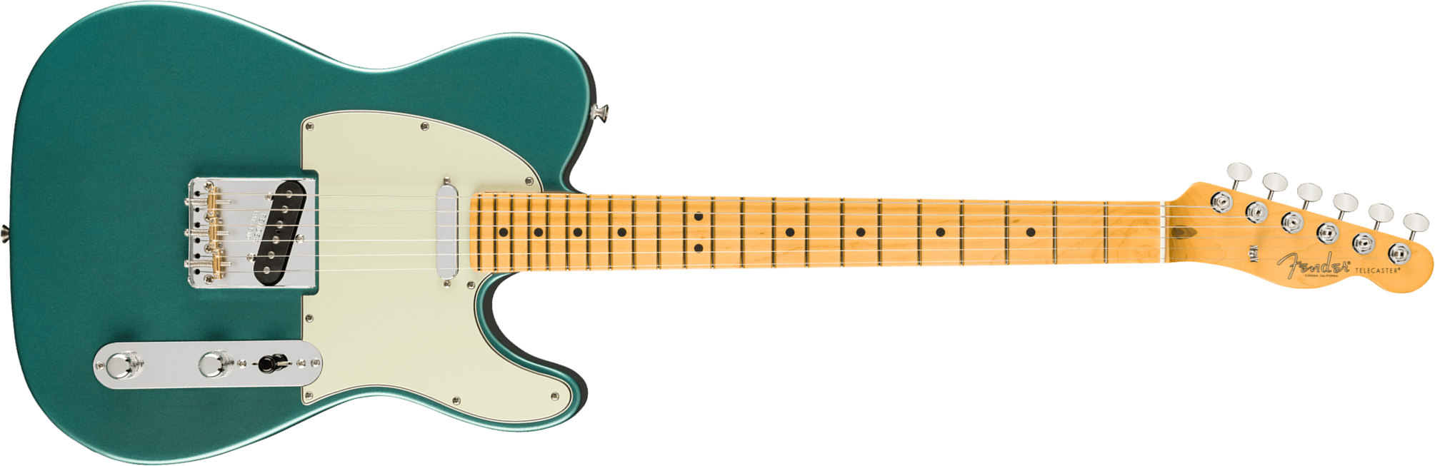 Fender Tele American Professional Classic Usa 2s Ht Mn - Faded Sherwood Green Metallic - Guitare Électrique Forme Tel - Main picture