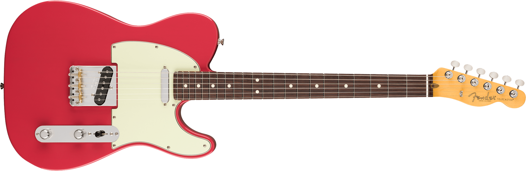 Fender Tele American Professional Classic Usa 2s Ht Rw - Faded Dakota Red - Guitare Électrique Forme Tel - Main picture