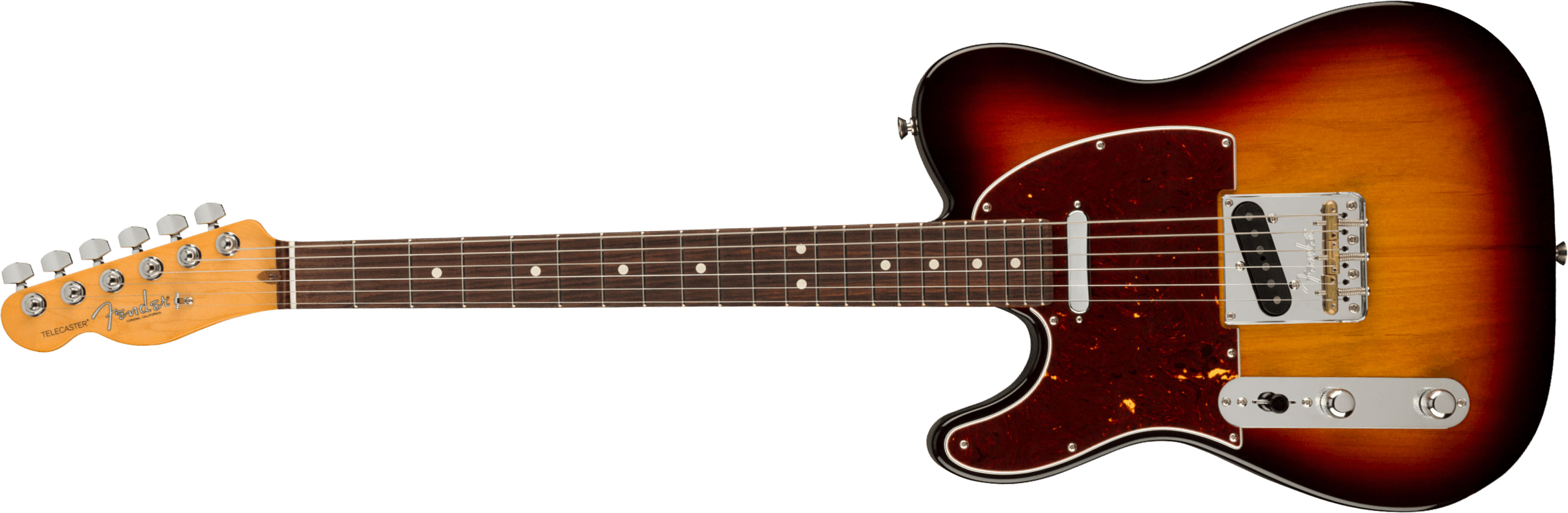 Fender Tele American Professional Ii Lh Gaucher Usa Rw - 3-color Sunburst - Guitare Électrique Gaucher - Main picture