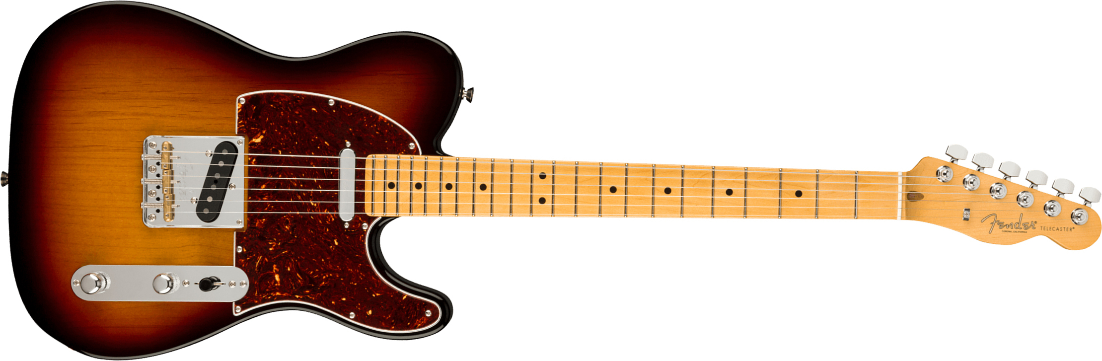 Fender Tele American Professional Ii Usa Mn - 3-color Sunburst - Guitare Électrique Forme Tel - Main picture