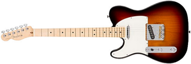 Fender Tele American Professional Lh Usa Gaucher 2s Mn - 3-color Sunburst - Guitare Électrique Gaucher - Main picture