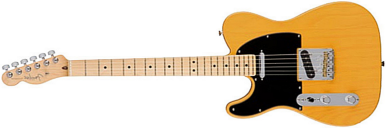 Fender Tele American Professional Lh Usa Gaucher 2s Mn - Butterscotch Blonde - Guitare Électrique Gaucher - Main picture