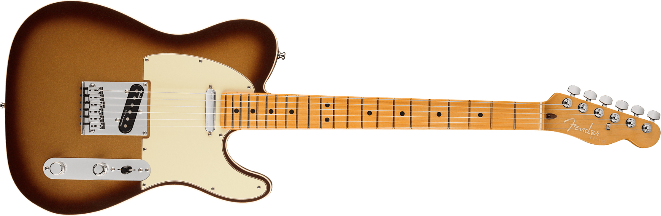 Fender Tele American Ultra 2019 Usa Mn - Mocha Burst - Guitare Électrique Forme Tel - Main picture