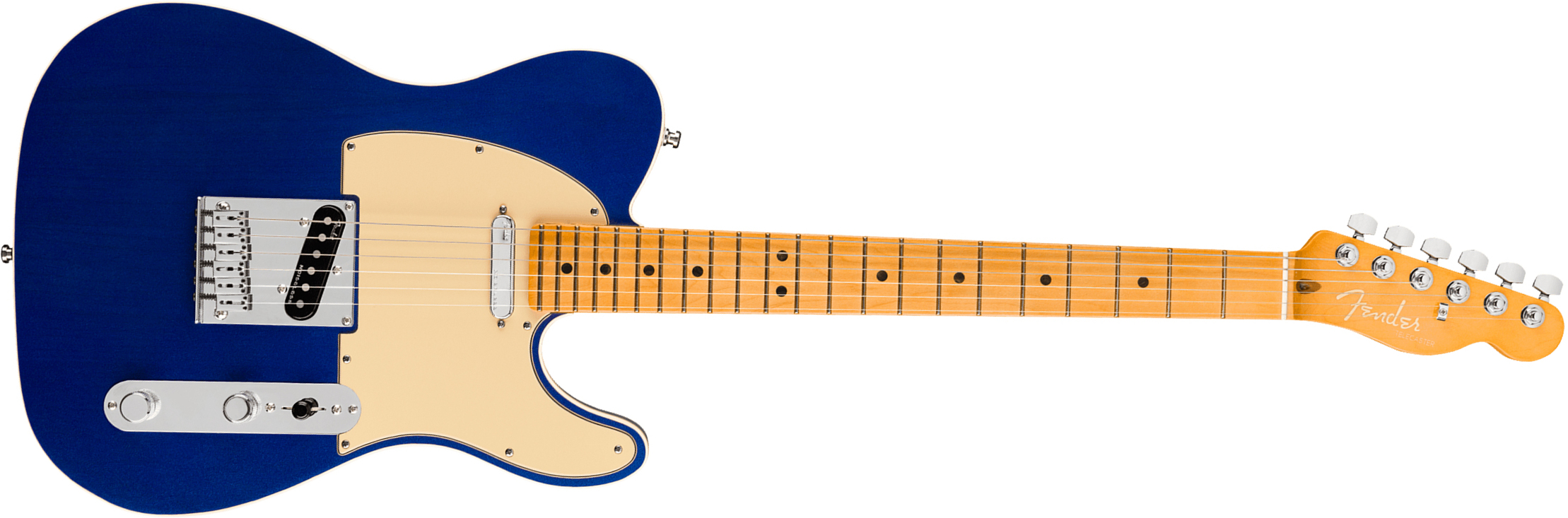 Fender Tele American Ultra 2019 Usa Mn - Cobra Blue - Guitare Électrique Forme Tel - Main picture