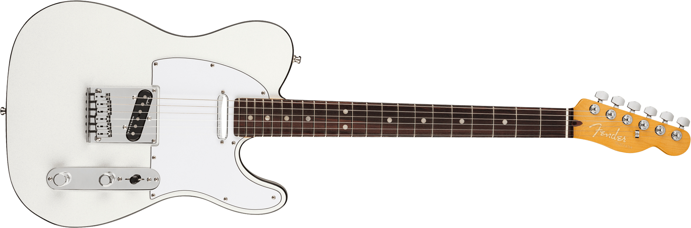 Fender Tele American Ultra 2019 Usa Rw - Arctic Pearl - Guitare Électrique Forme Tel - Main picture