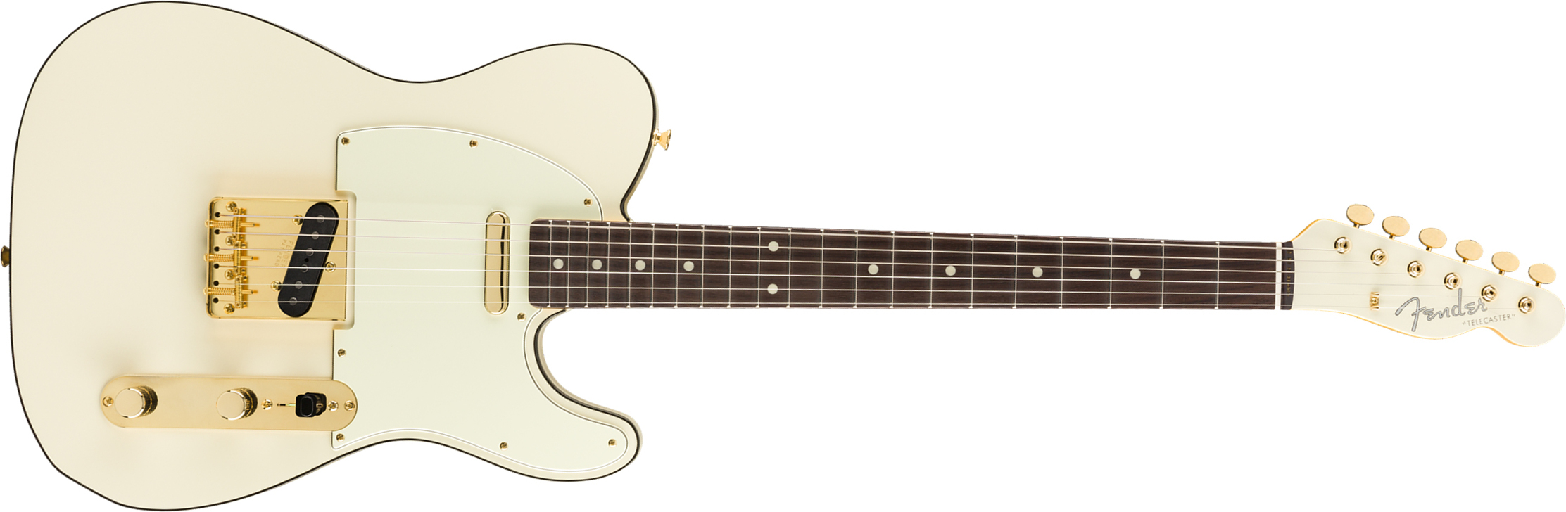 Fender Tele Daybreak Ltd 2019 Japon Gh Rw - Olympic White - Guitare Électrique Forme Tel - Main picture