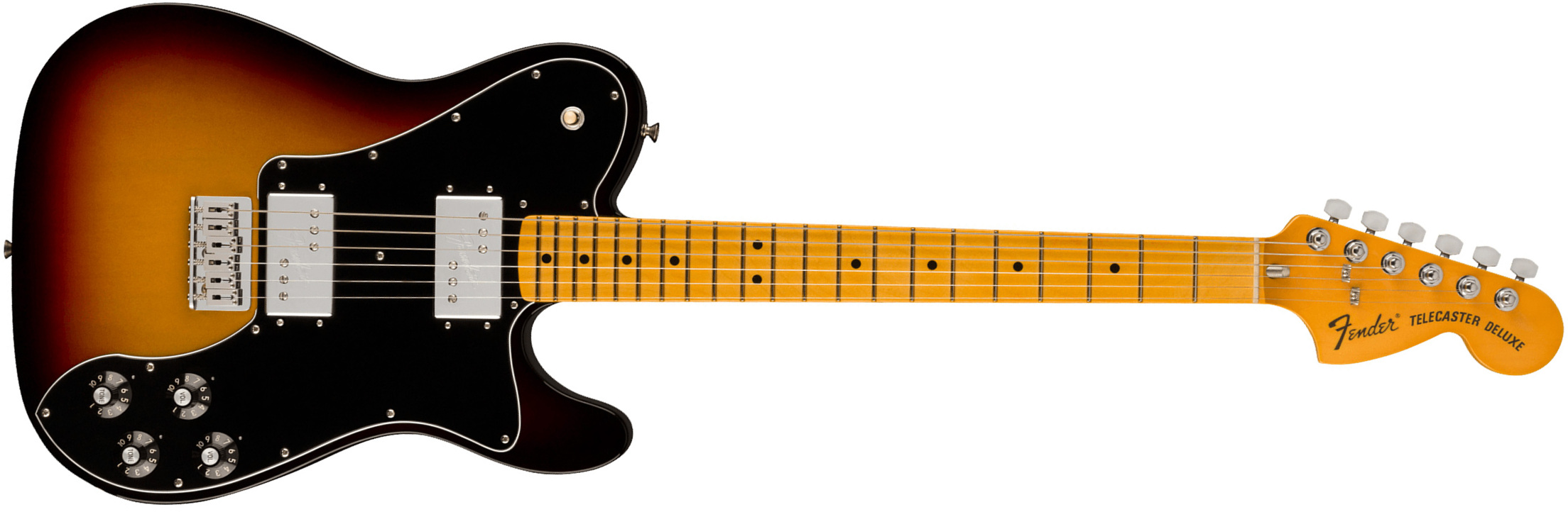 Fender Tele Deluxe 1975 American Vintage Ii Usa 2h Ht Mn - 3-color Sunburst - Guitare Électrique Forme Tel - Main picture