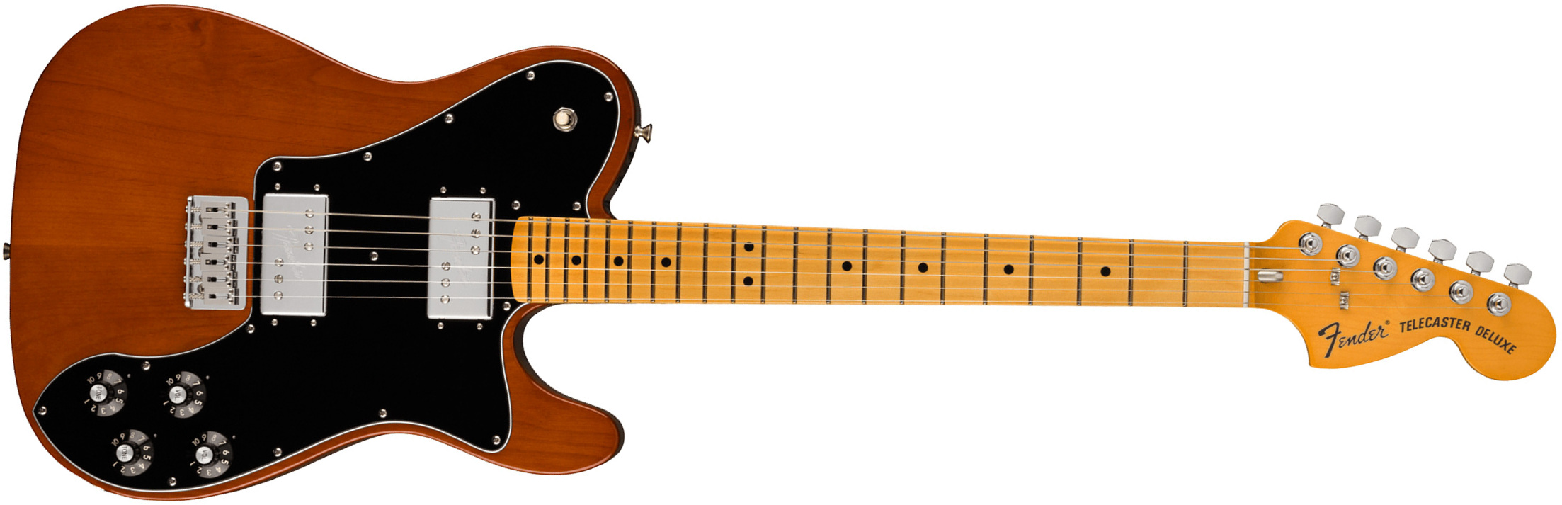 Fender Tele Deluxe 1975 American Vintage Ii Usa 2h Ht Mn - Mocha - Guitare Électrique Forme Tel - Main picture