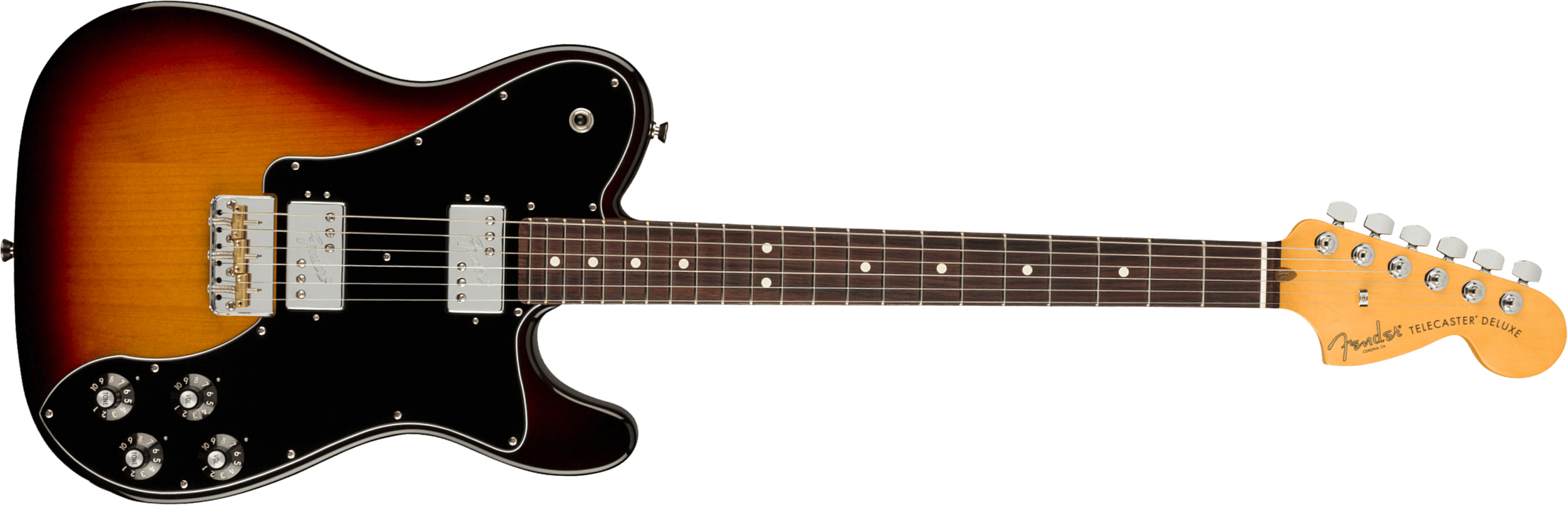 Fender Tele Deluxe American Professional Ii Usa Rw - 3-color Sunburst - Guitare Électrique Forme Tel - Main picture