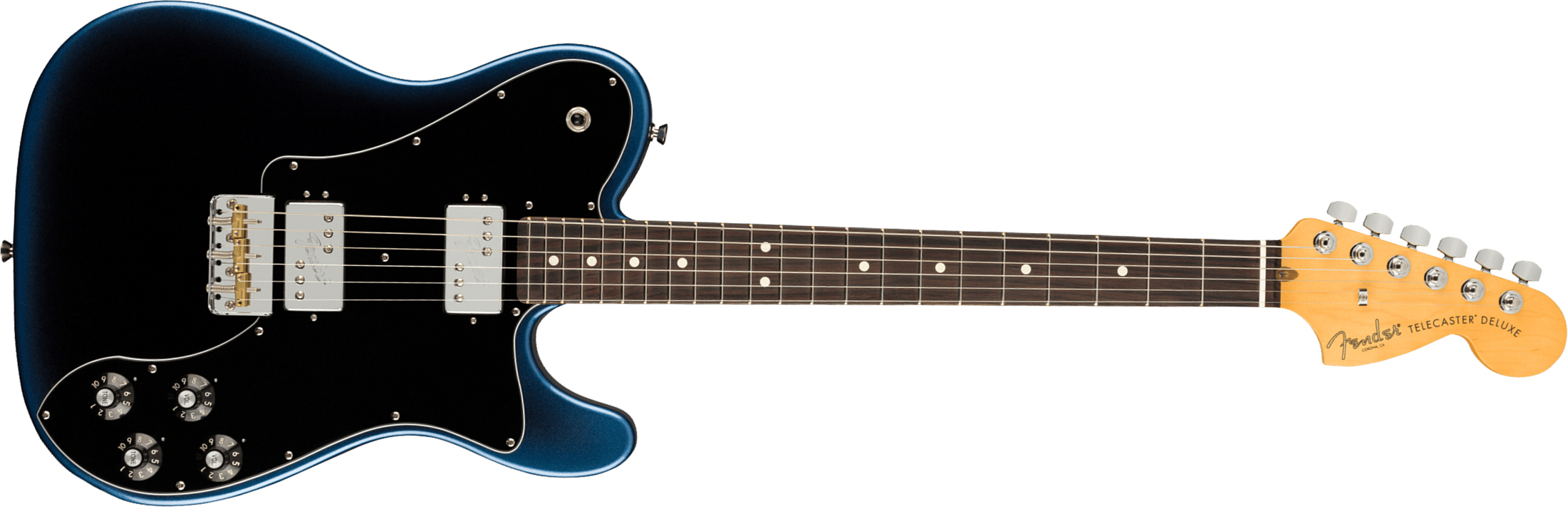 Fender Tele Deluxe American Professional Ii Usa Rw - Dark Night - Guitare Électrique Forme Tel - Main picture