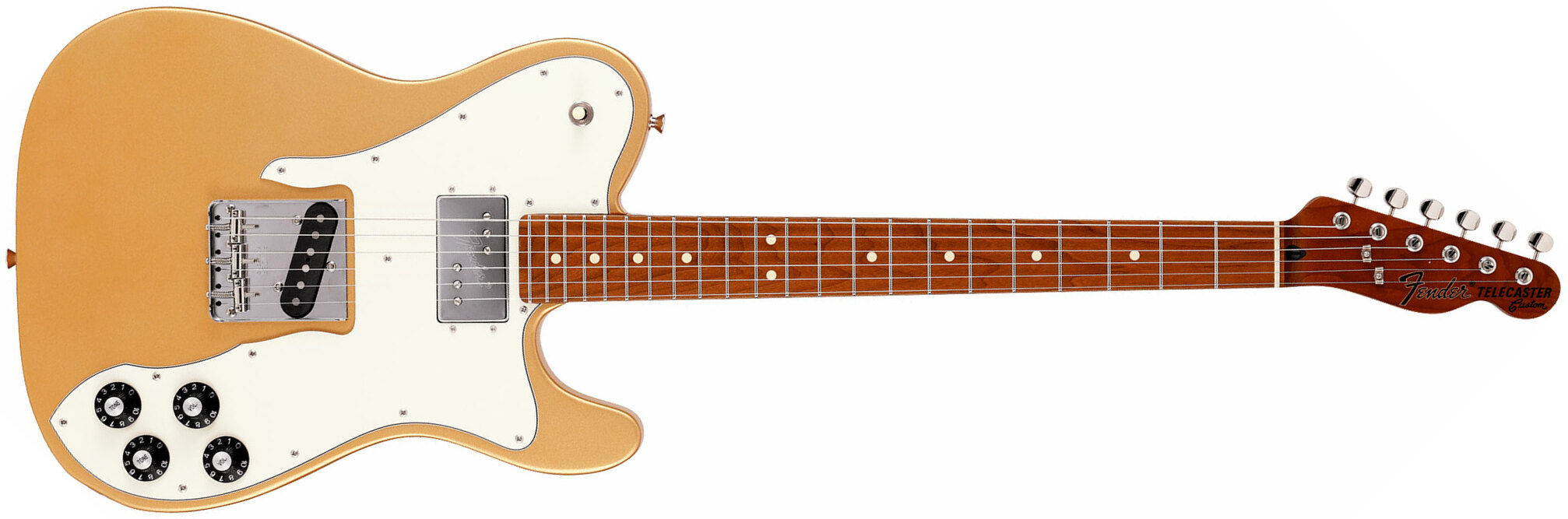 Fender Tele Hybrid Custom Jap Ltd Ht Hs Mn - Gold - Guitare Électrique Forme Tel - Main picture