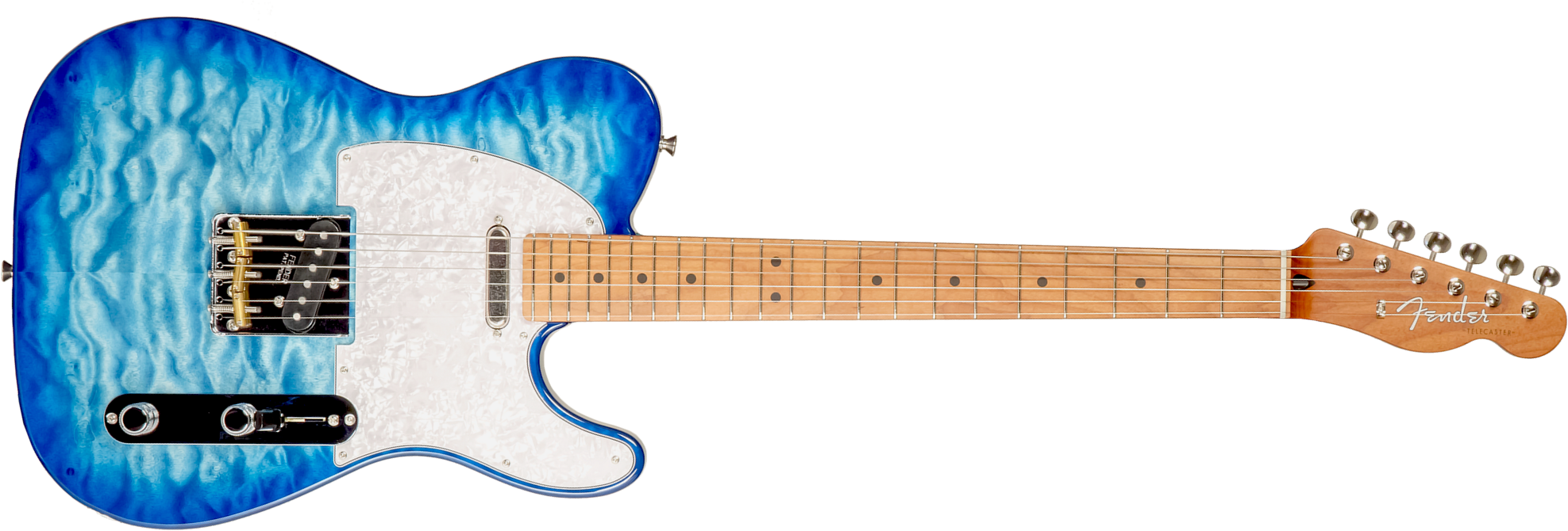 Fender Tele Hybrid Ii Jap 2s Ht Mn - Aqua Blue - Guitare Électrique Forme Tel - Main picture