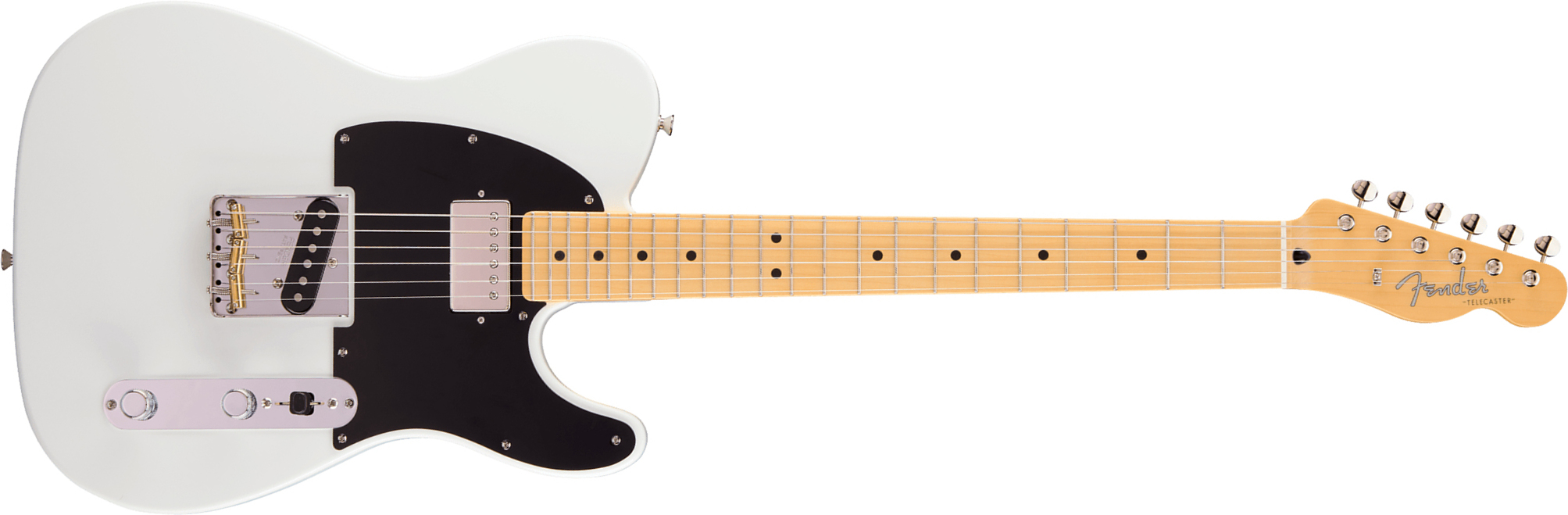 Fender Tele Hybrid Ii Mij Ltd Jap Sh Ht Mn - Arctic White - Guitare Électrique Forme Tel - Main picture