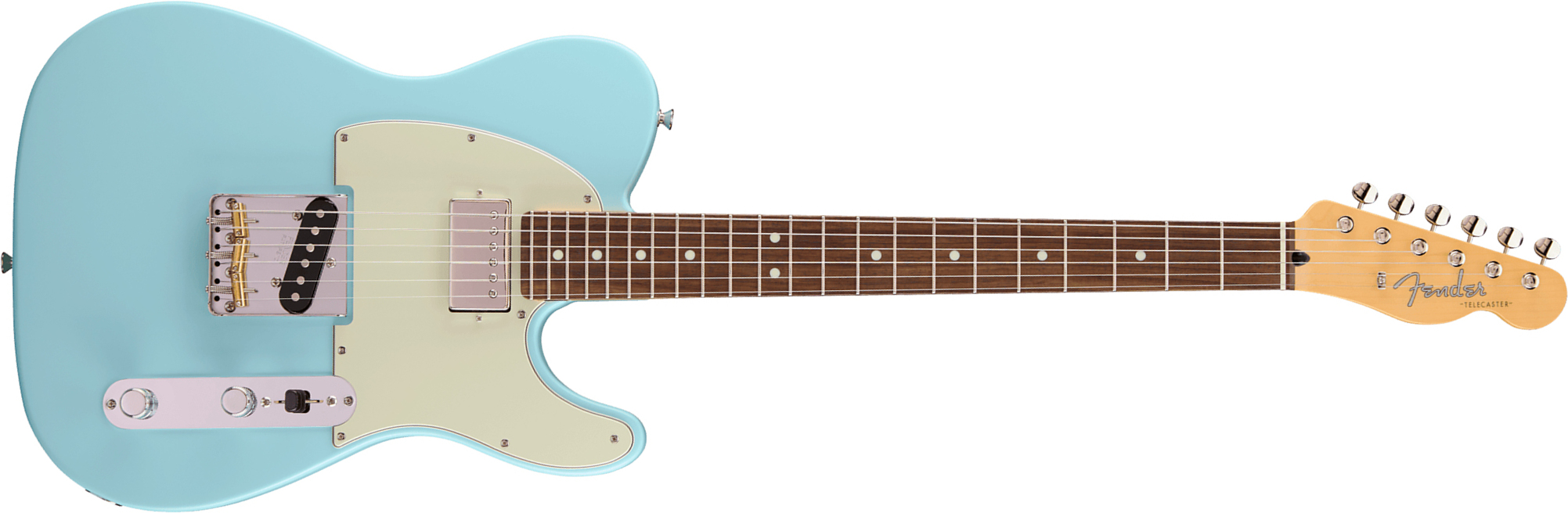 Fender Tele Hybrid Ii Mij Ltd Jap Sh Ht Rw - Daphne Blue - Guitare Électrique Forme Tel - Main picture