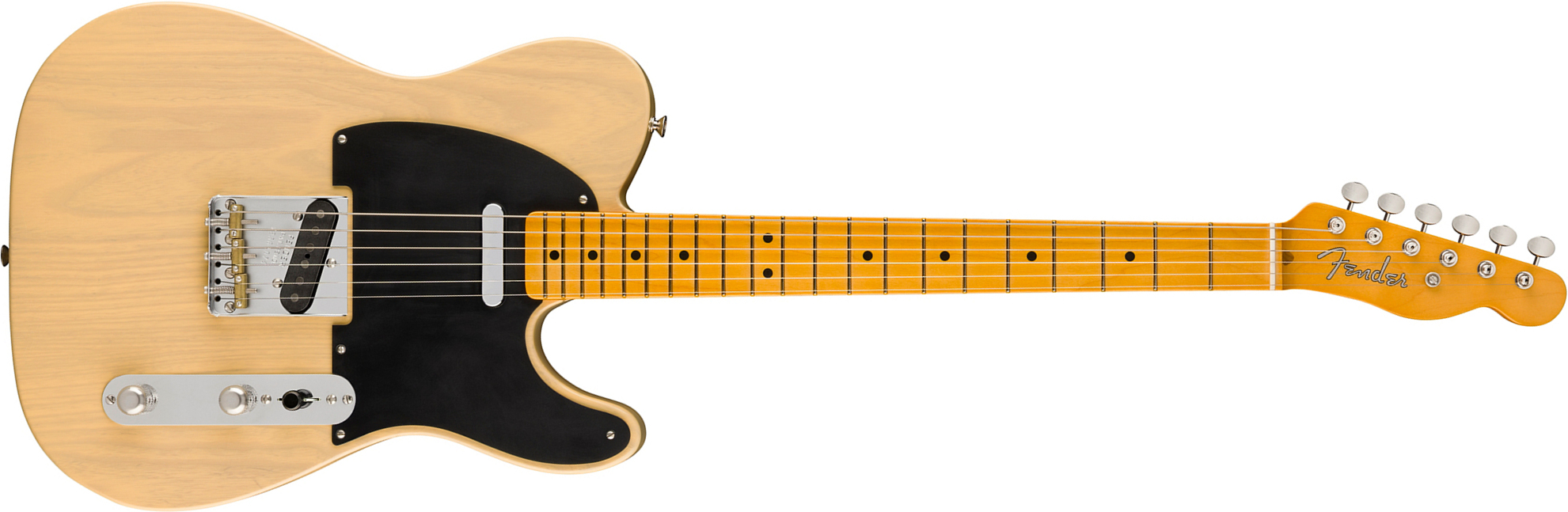 Fender Tele / Nocaster 1951 American Vintage Ii 75th Ann. Usa 2s Ht Mn - Blonde - Guitare Électrique Forme Tel - Main picture