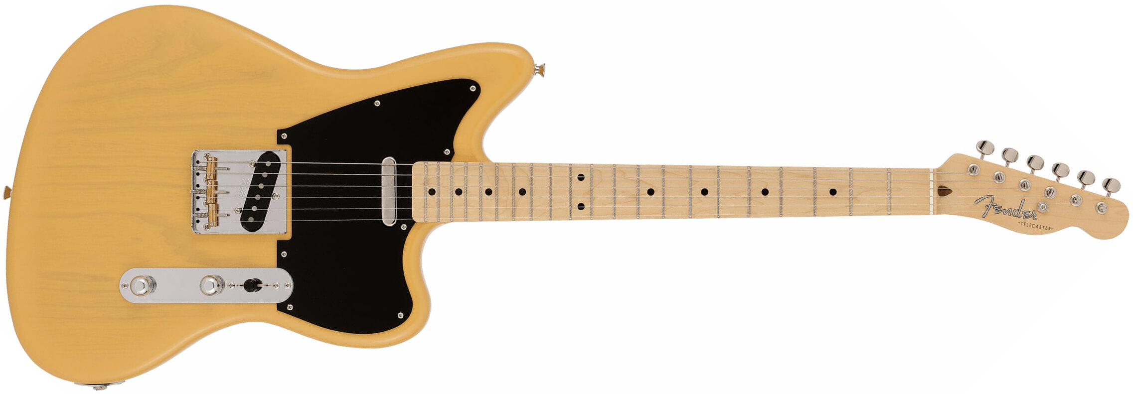 Fender Tele Offset Ltd Jap 2s Ht Mn - Butterscotch Blonde - Guitare Électrique RÉtro Rock - Main picture