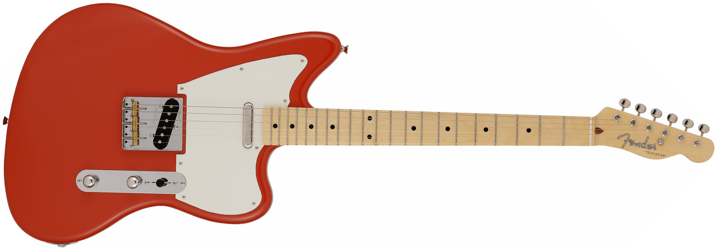 Fender Tele Offset Ltd Jap 2s Ht Mn - Fiesta Red - Guitare Électrique RÉtro Rock - Main picture