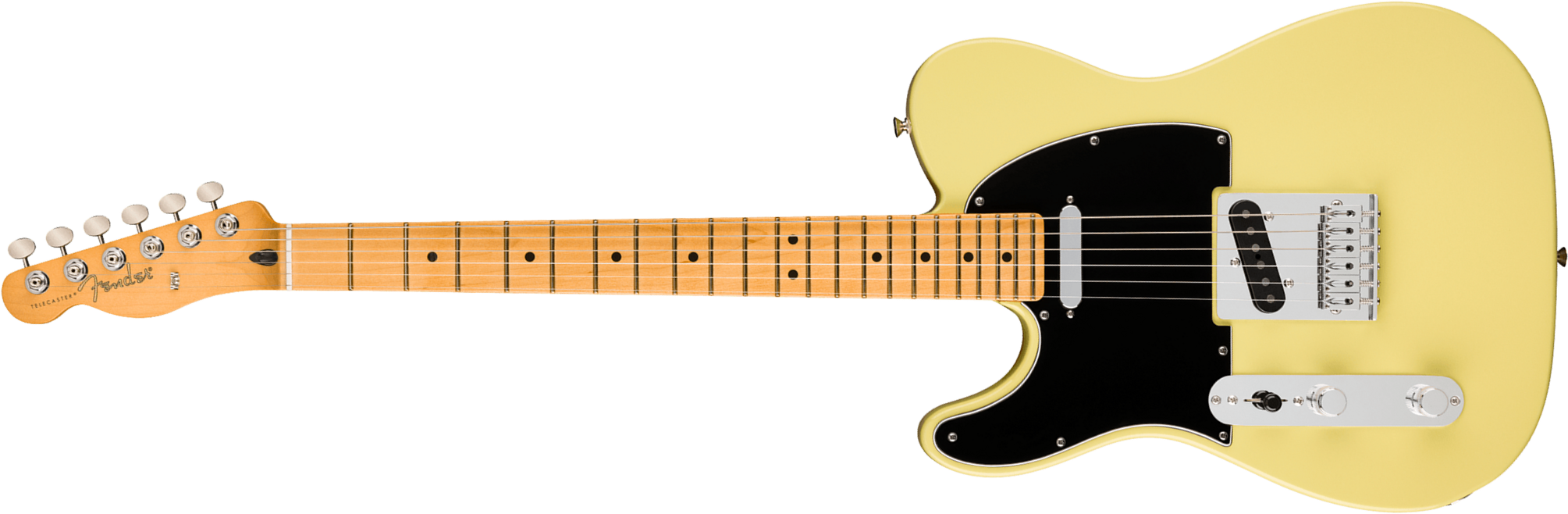 Fender Tele Player Ii Lh Mex Aulne Gaucher 2s Ht Mn - Hialeah Yellow - Guitare Électrique Forme Tel - Main picture