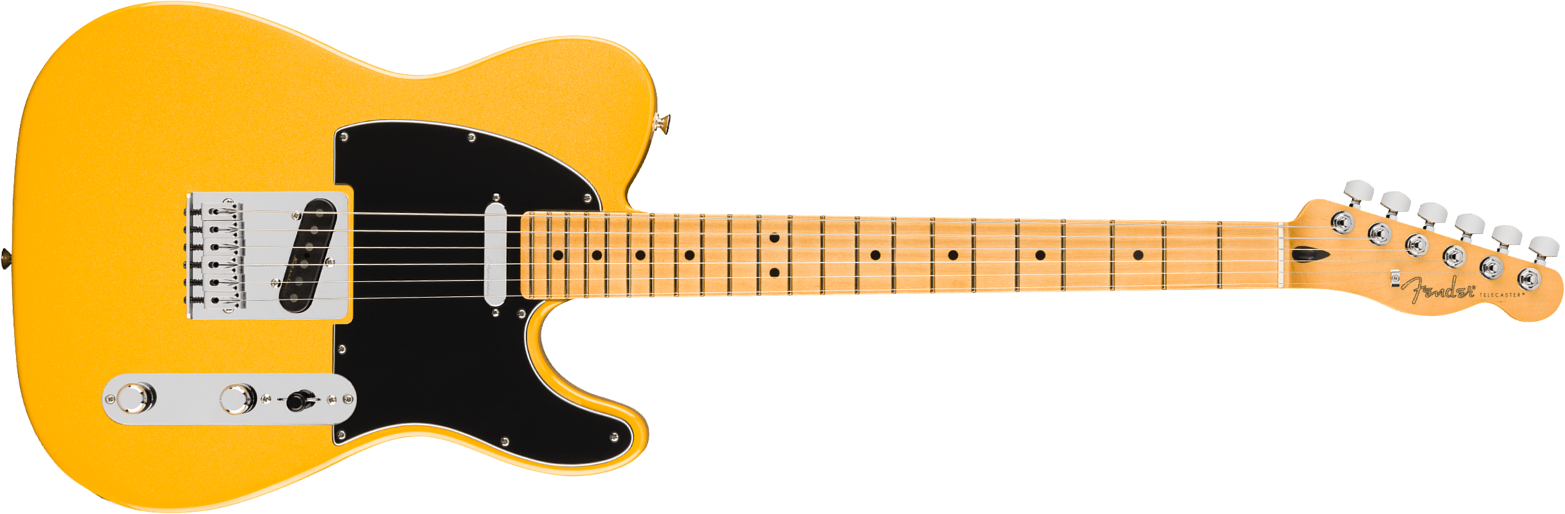 Fender Tele Player Ii Modified Mex 2s Ht Mn - Sunshine Yellow - Guitare Électrique Forme Tel - Main picture