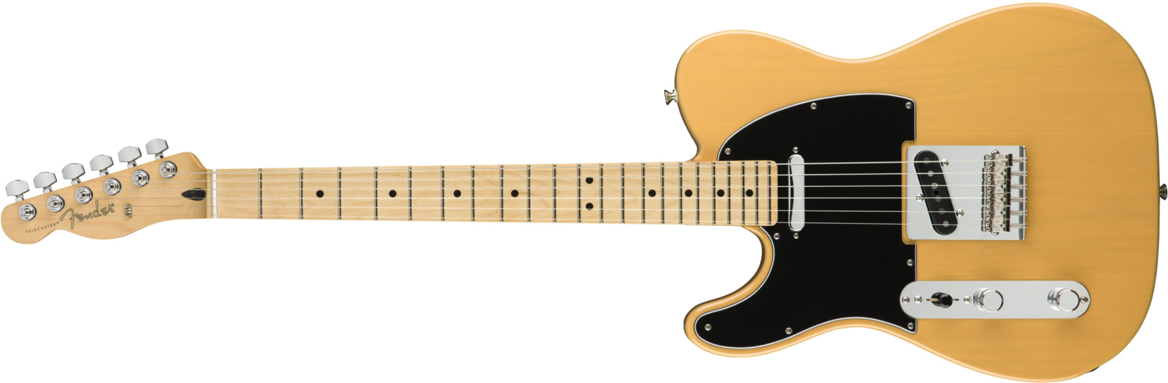 Fender Tele Player Lh Gaucher Mex 2s Mn - Butterscotch Blonde - Guitare Électrique Gaucher - Main picture