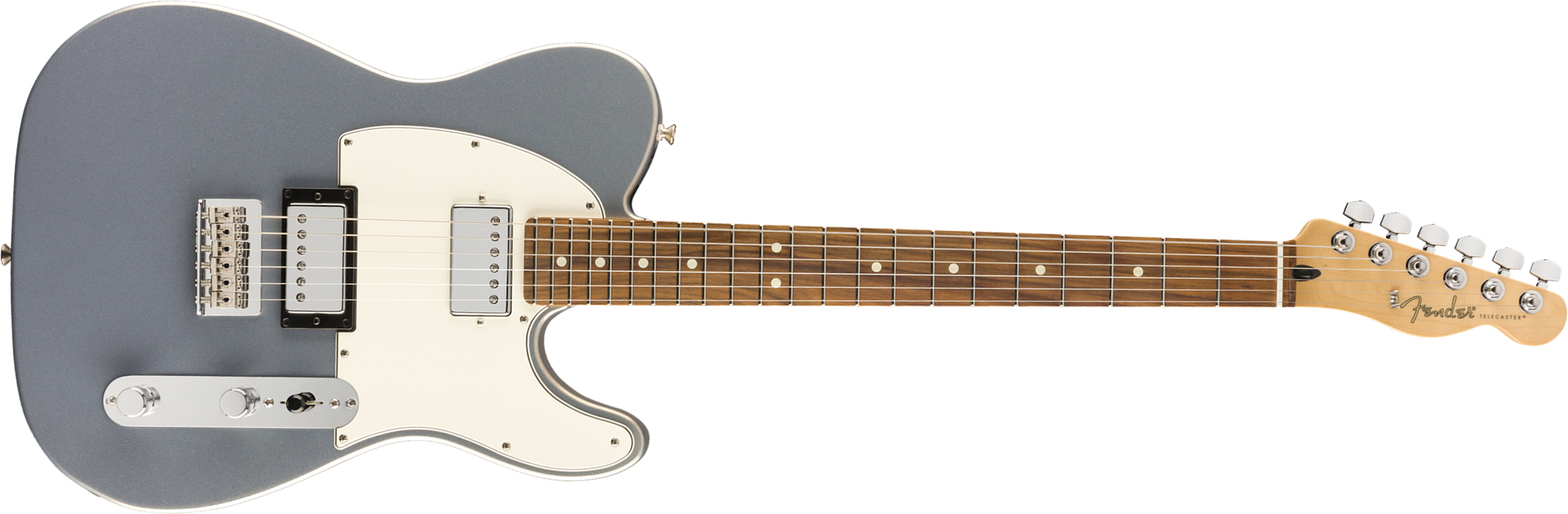 Fender Tele Player Mex Hh Pf - Silver - Guitare Électrique Forme Tel - Main picture