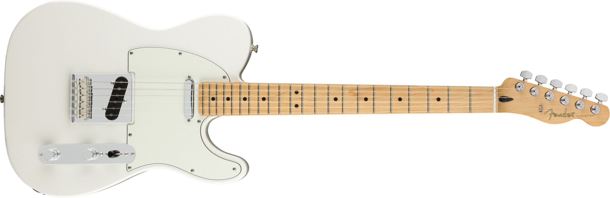 Fender Tele Player Mex Mn - Polar White - Guitare Électrique Forme Tel - Main picture