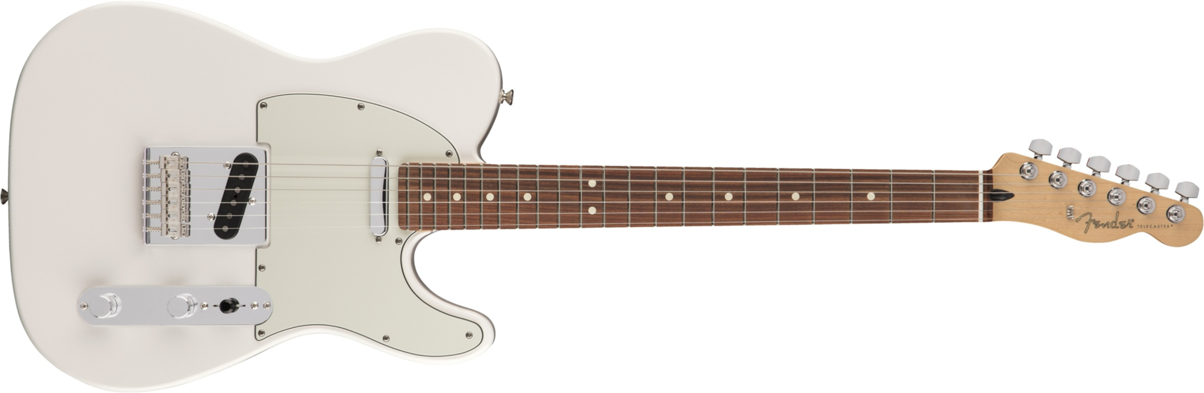 Fender Tele Player Mex Ss Pf - Polar White - Guitare Électrique Forme Tel - Main picture