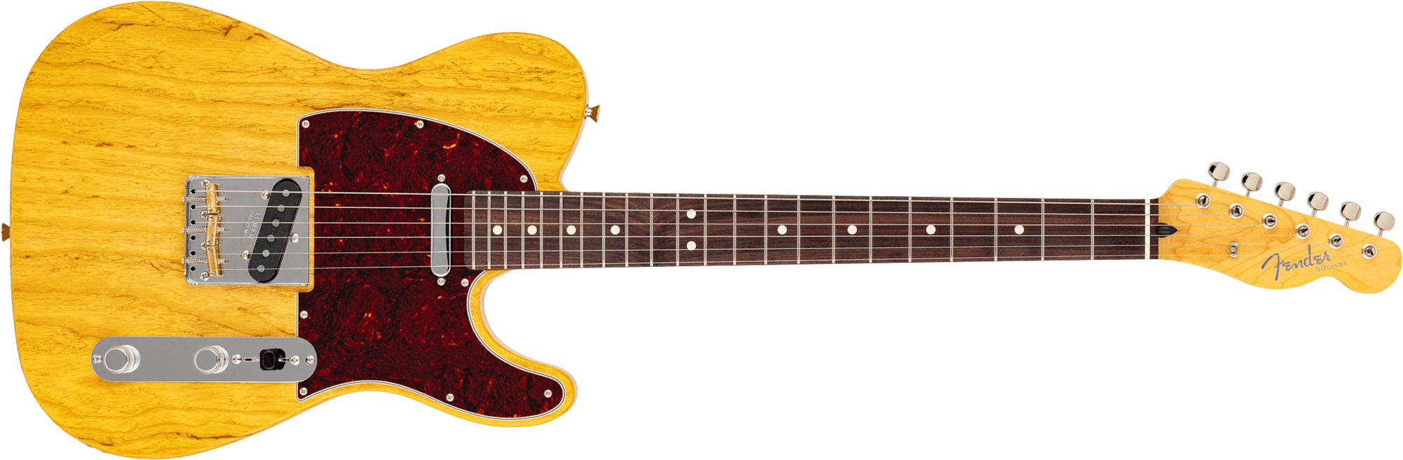 Fender Tele  Raw Ash Mij Ltd Jap 2s Ht Mn - Satin Vintage Natural - Guitare Électrique Forme Tel - Main picture