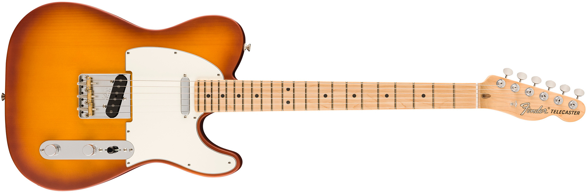 Fender Tele Timber Spruce American Performer Fsr Ltd Usa 2s Ht Mn - Honey Burst - Guitare Électrique Forme Str - Main picture