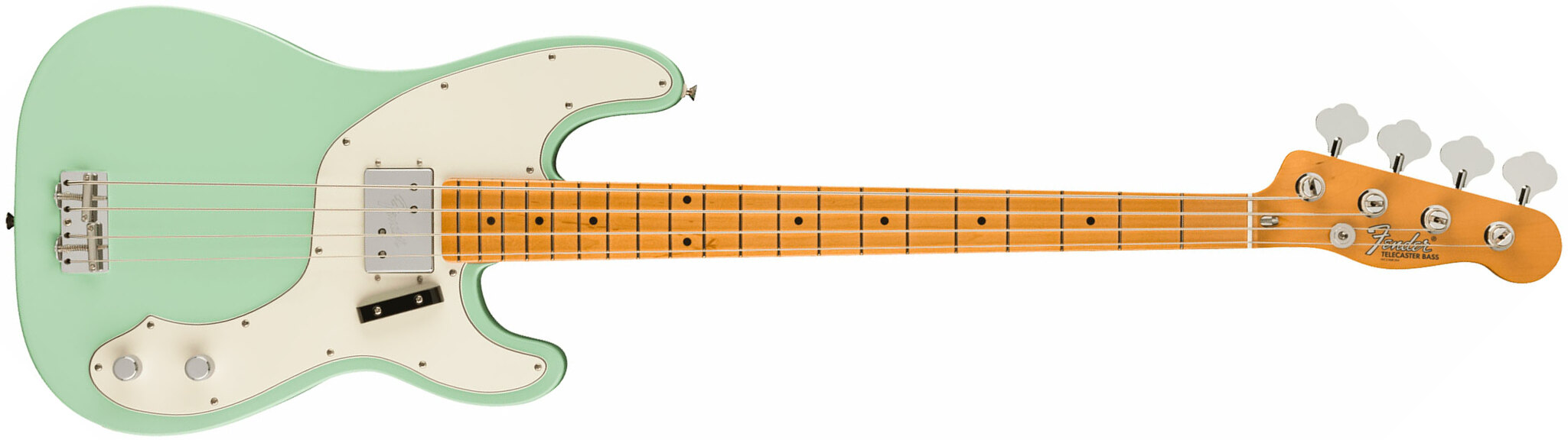 Fender Tele Bass 70s Vintera 2 Mex Mn - Surf Green - Basse Électrique Solid Body - Main picture