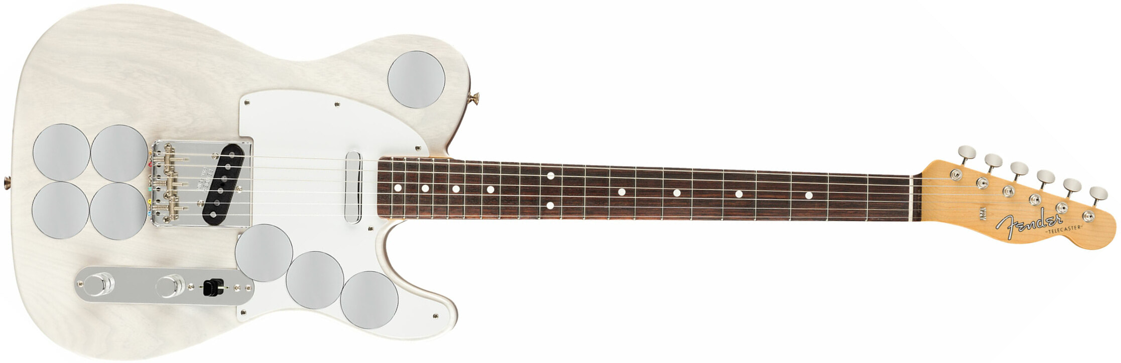 Fender Telecaster Mirror Jimmy Page Us Rw - White Blonde - Guitare Électrique Forme Tel - Main picture
