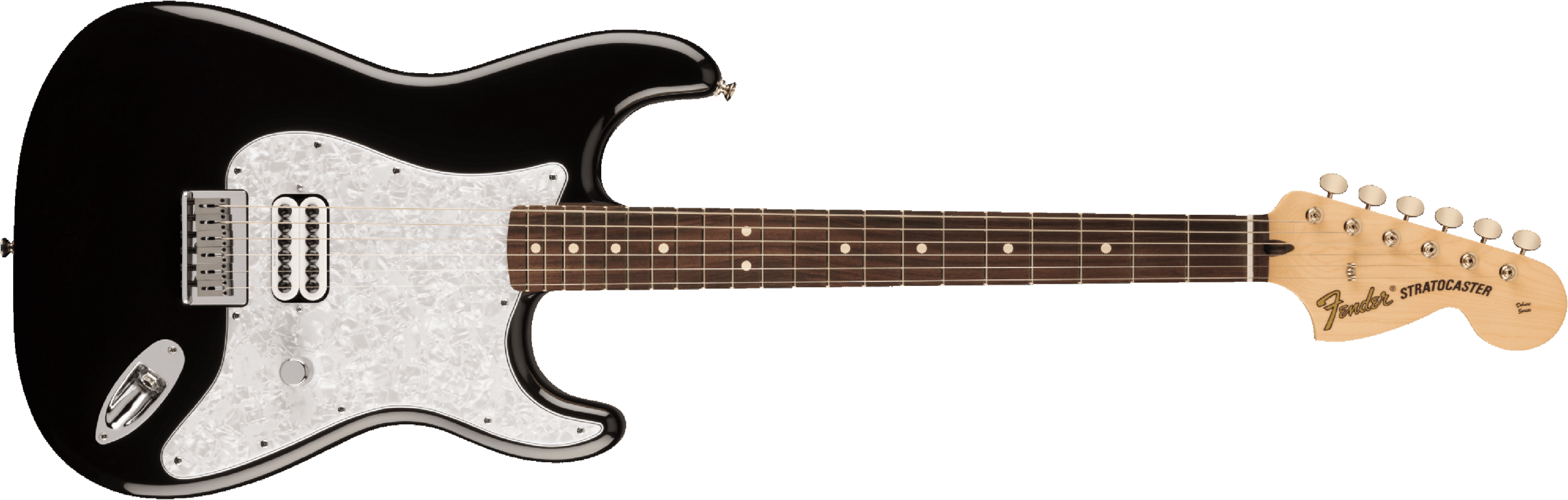 Fender Tom Delonge Ltd Mex Signature 1h Ht Rw - Black - Guitare Électrique Forme Str - Main picture