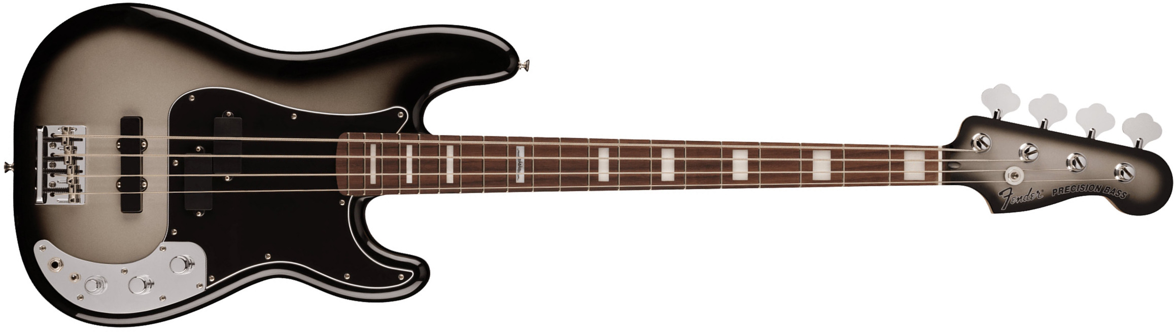 Fender Troy Sanders Precision Bass Signature Active Rw - Silverburst - Basse Électrique Solid Body - Main picture