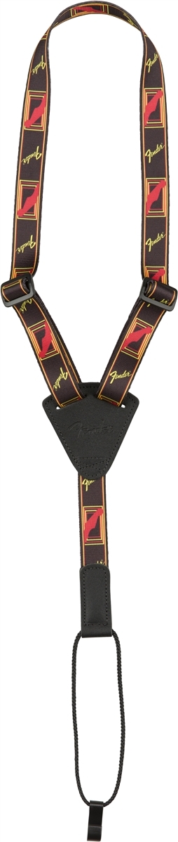 Fender Ukulele Strap Black / Yellow / Red - Sangle Ukulele & Mandoline - Main picture