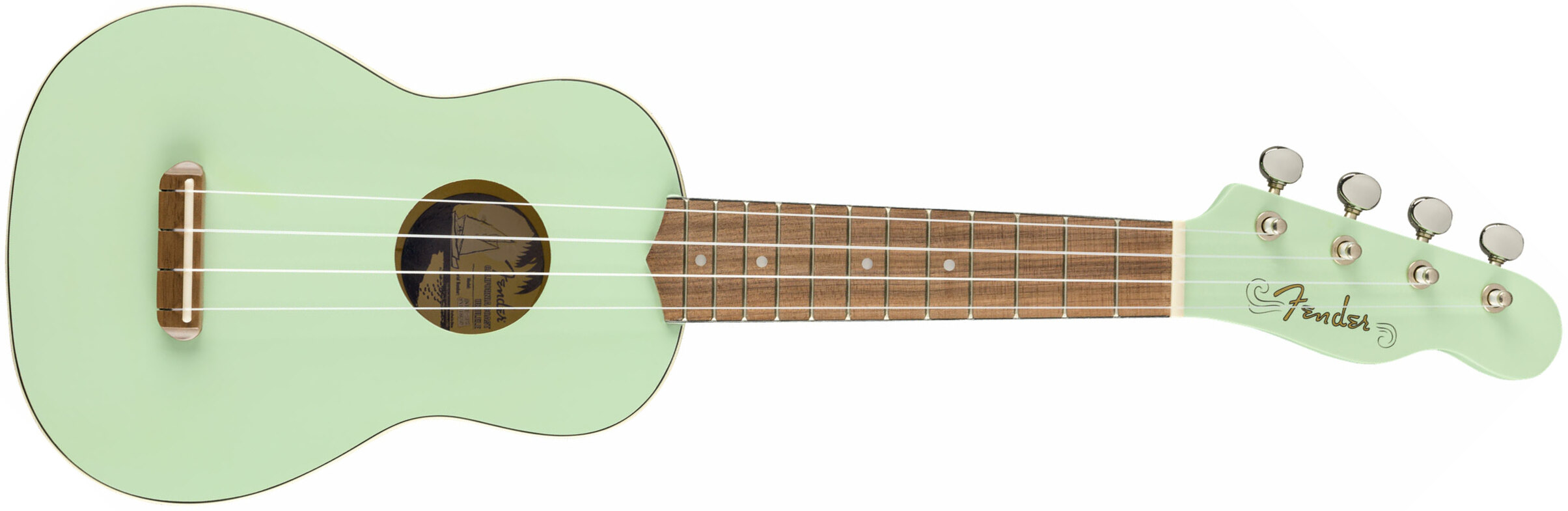 Fender Venice Soprano Uke California Coast Wal - Surf Green - UkulÉlÉ - Main picture